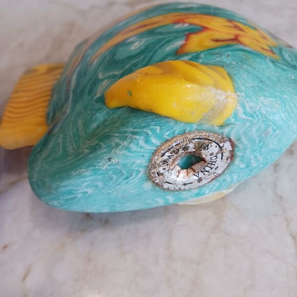 2 Candles Angel Clown Fish Romantic Kissing Lips Colorful Tropical 1970s Collect - Picture 10 of 16